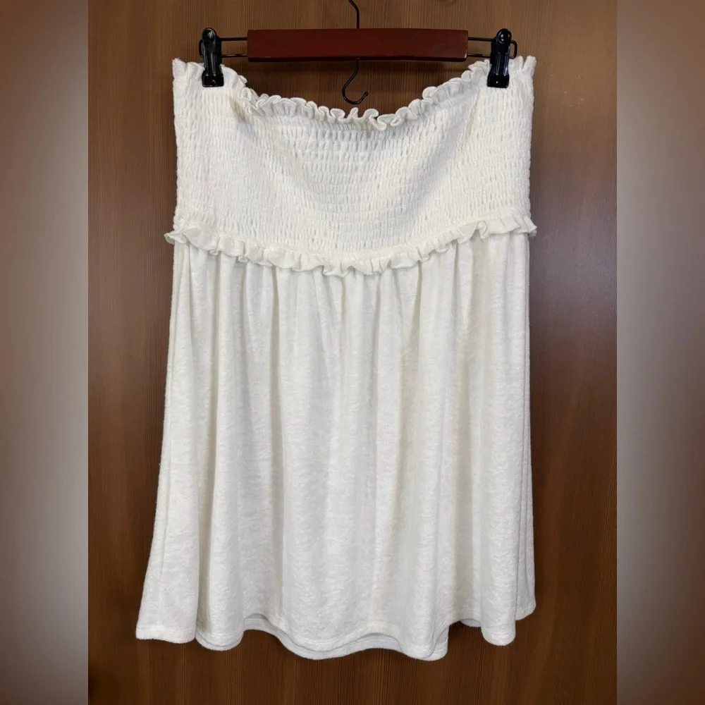 NWT- Lovers & Friends White Strapless NIKKI MINI DRESS Size: XL